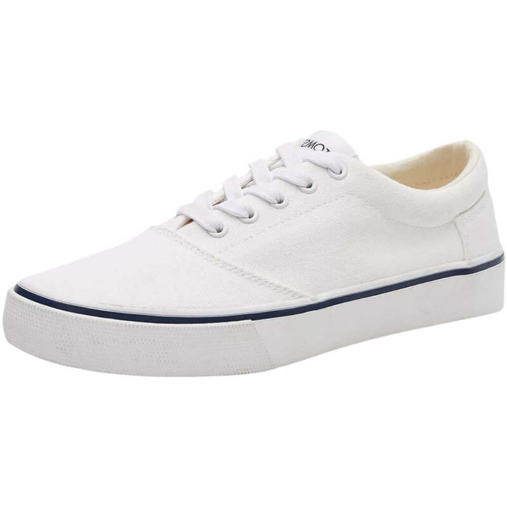 TOMS White-Washed Canvas Alpargata Fenix Lace Up Shoes